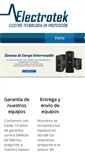 Mobile Screenshot of electrotekmty.com.mx