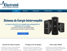 Tablet Screenshot of electrotekmty.com.mx